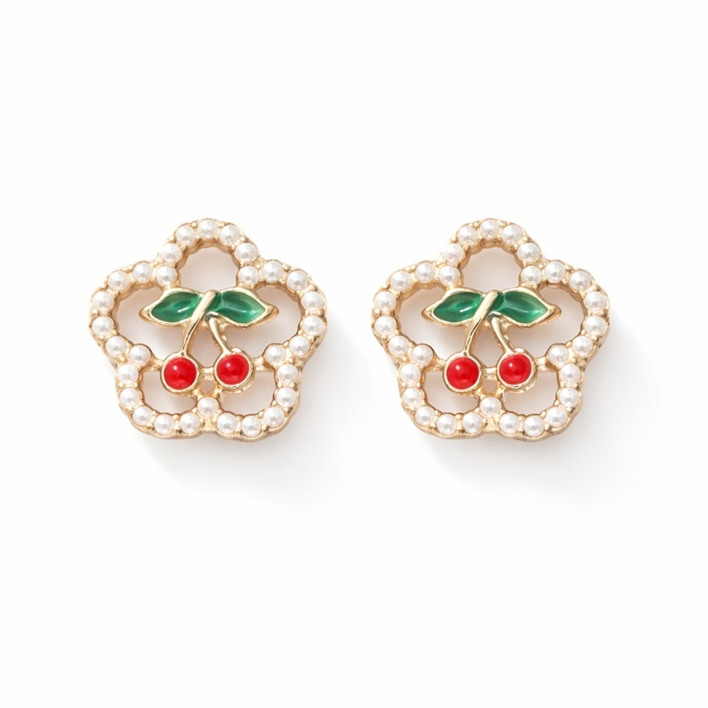 ⚜️ Cherry Pearl Earrings 🍒